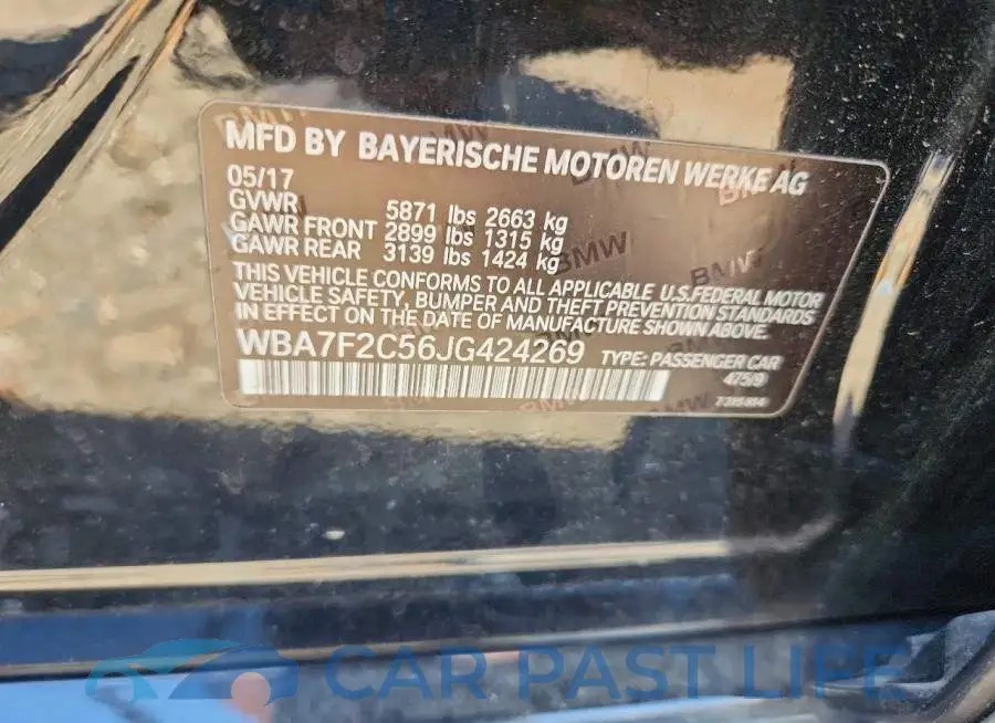 WBA7F2C56JG424269# 13