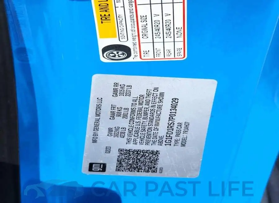 1G1FD1RS7P0134029# 12