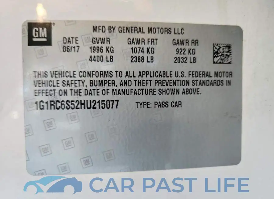 1G1RC6S52HU215077# 12