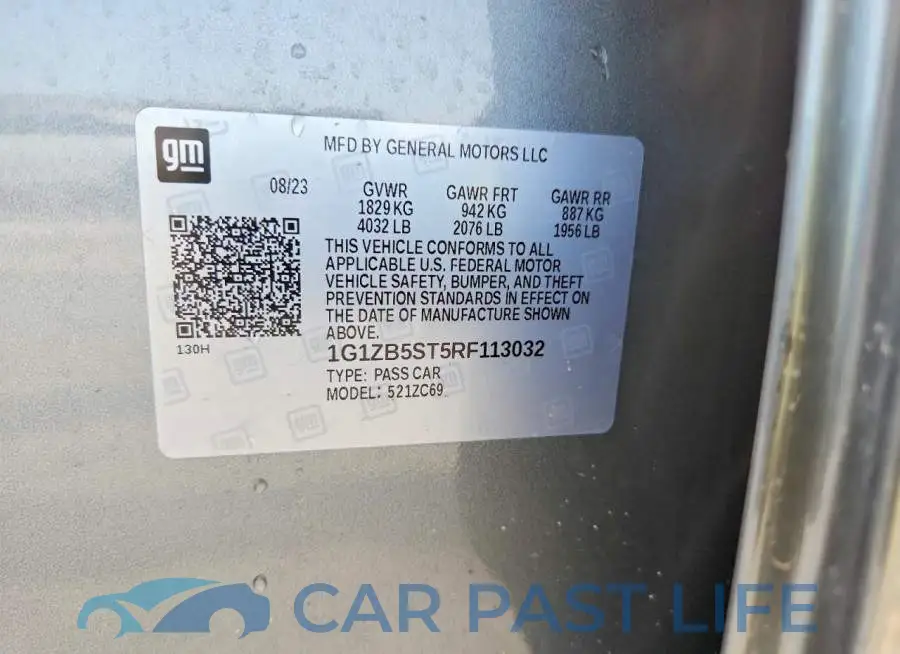 1G1ZB5ST5RF113032# 12
