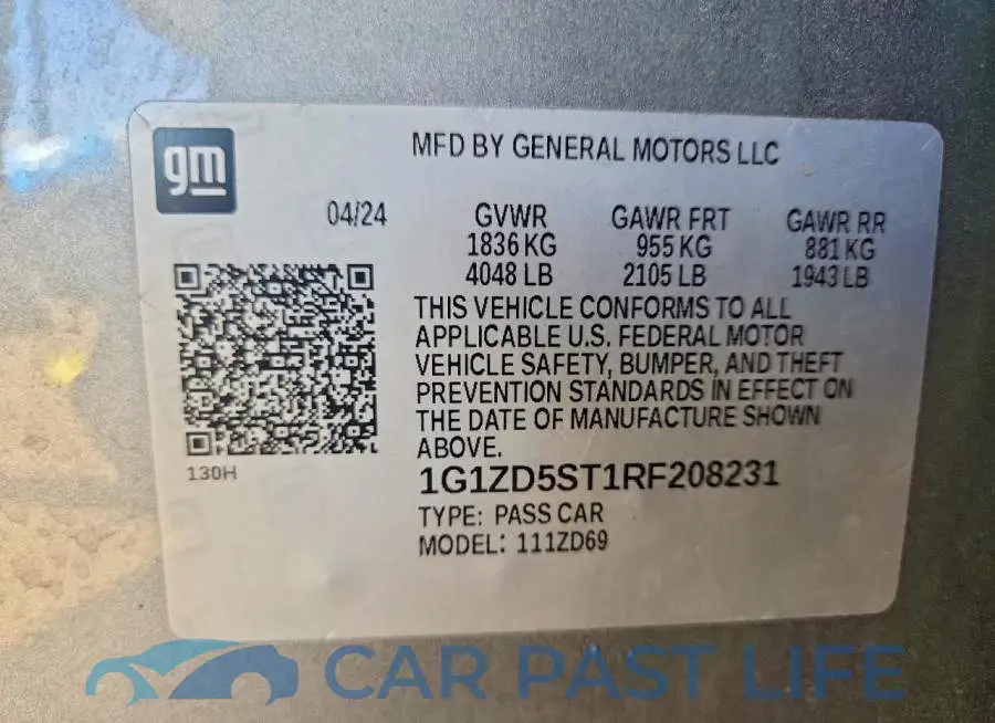 1G1ZD5ST1RF208231# 12