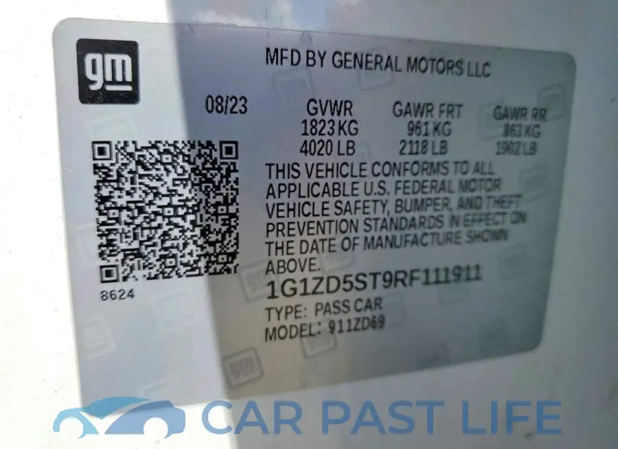 1G1ZD5ST9RF111911# 12