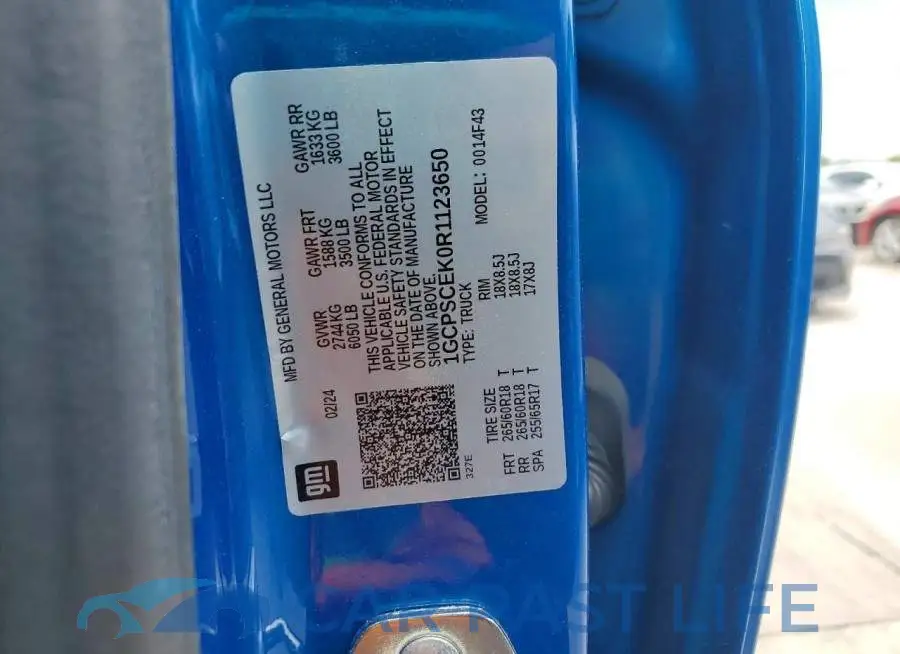 1GCPSCEK0R1123650# 13