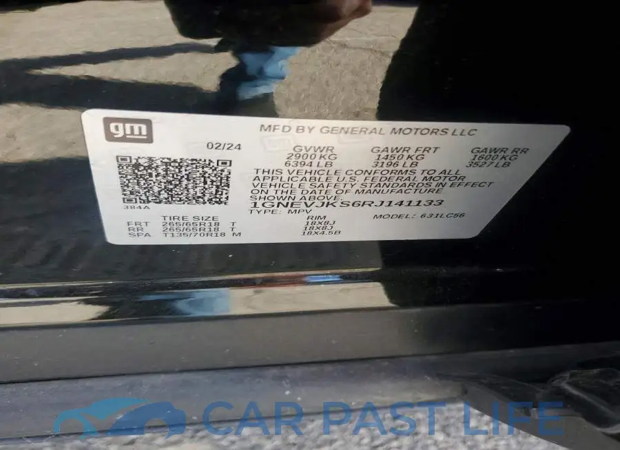 1GNEVJKS6RJ141133# 13