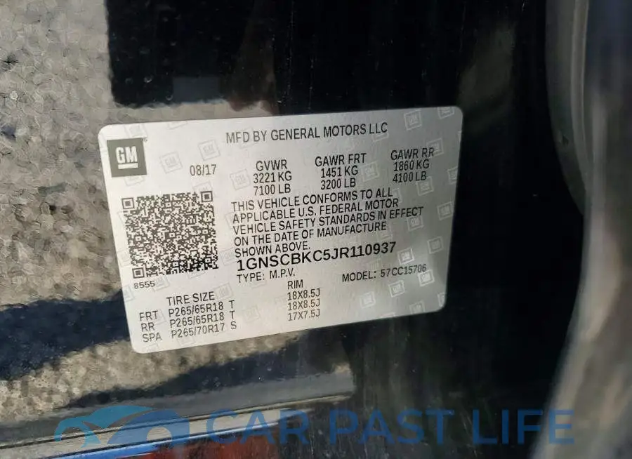 1GNSCBKC5JR110937# 13