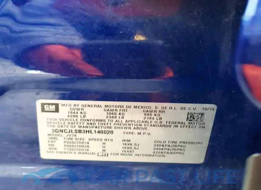 3GNCJLSB3HL148028# 13