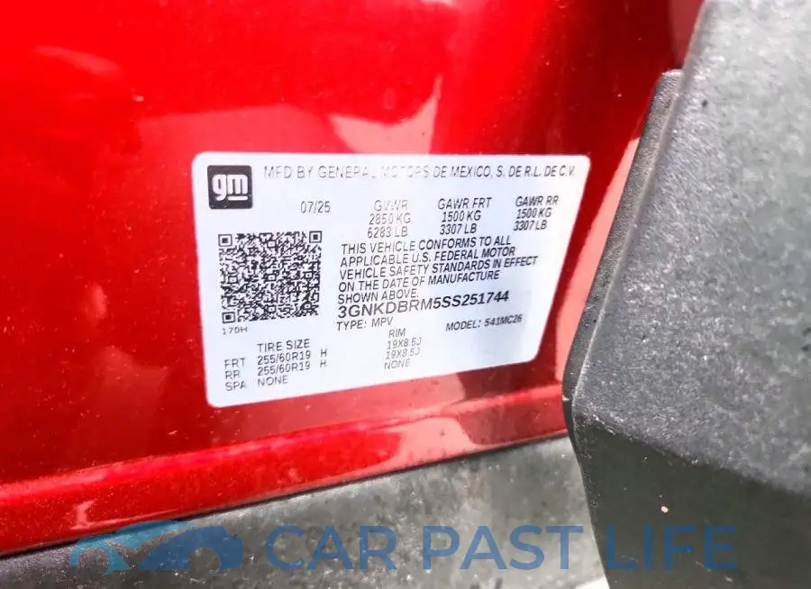 3GNKDBRM5SS251744# 13