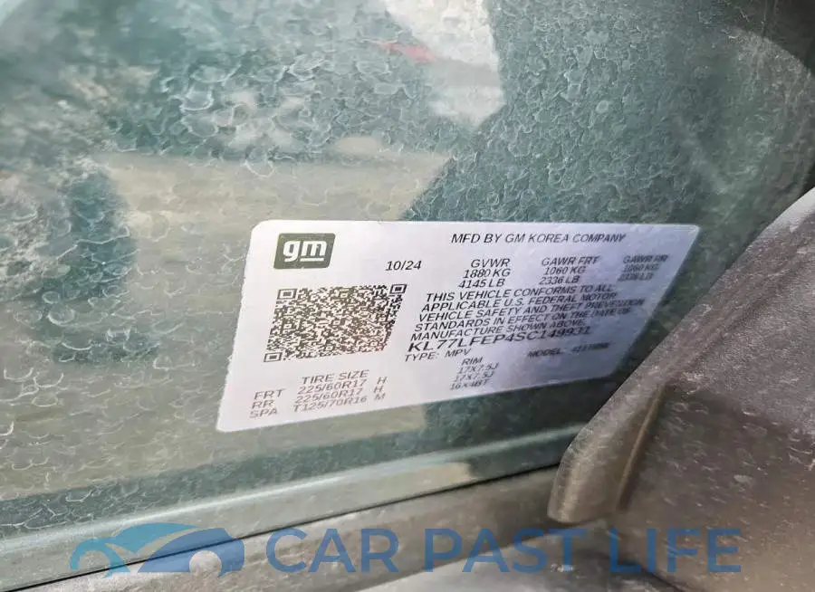 KL77LFEP4SC149931# 12