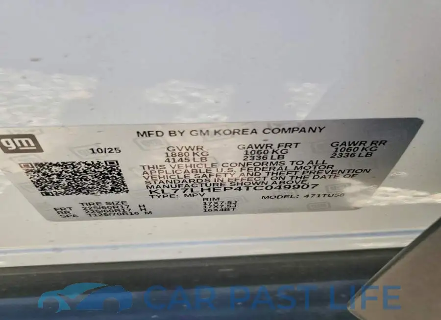 KL77LHEP4TC049907# 13