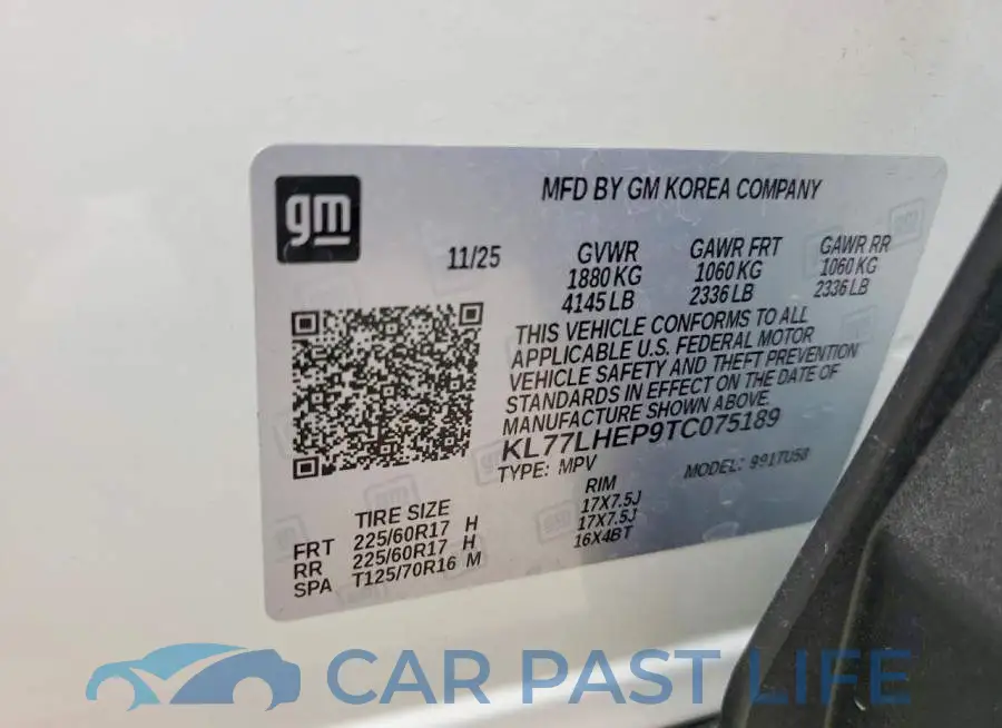 KL77LHEP9TC075189# 13
