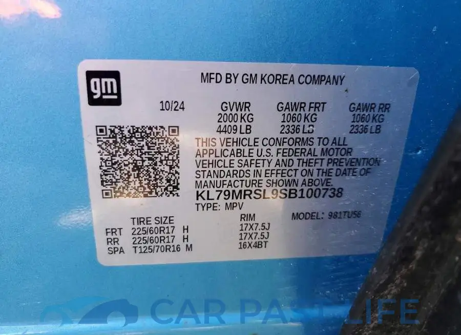 KL79MRSL9SB100738# 13