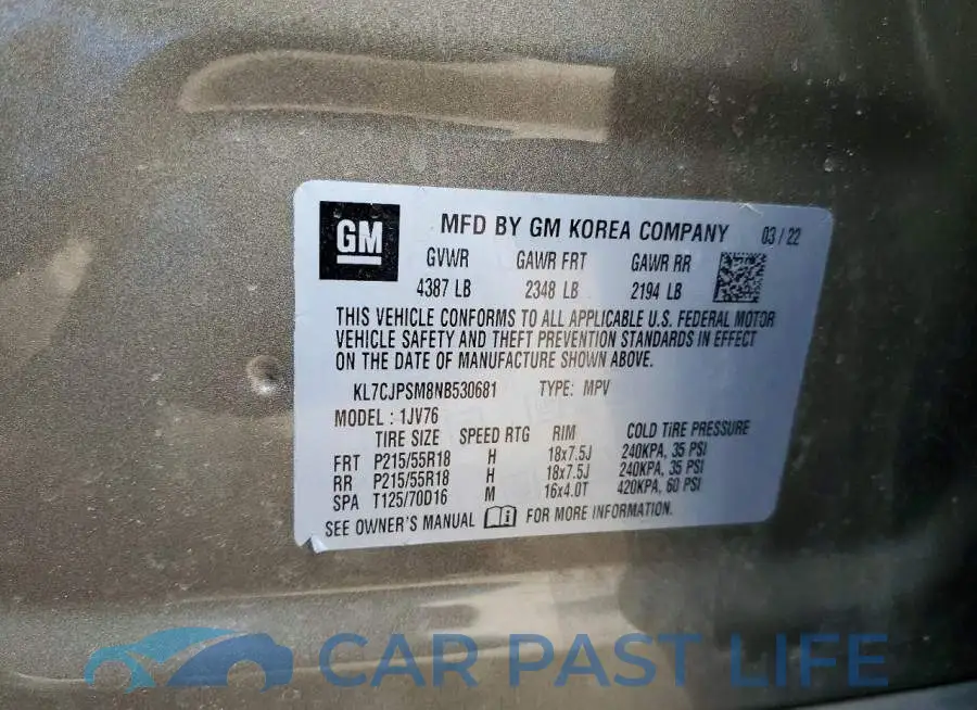 KL7CJPSM8NB530681# 13