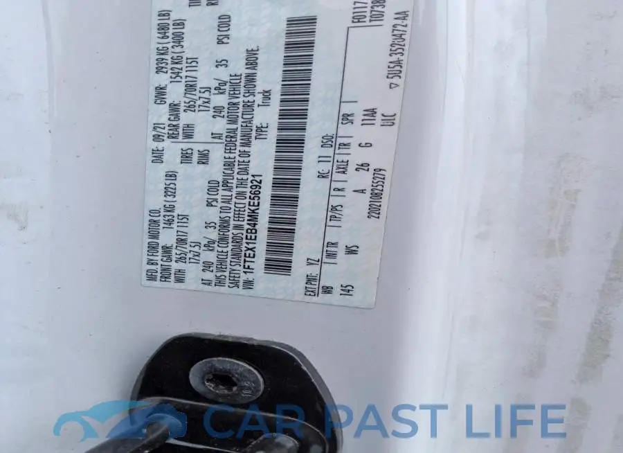 1FTEX1EB4MKE56921# 12