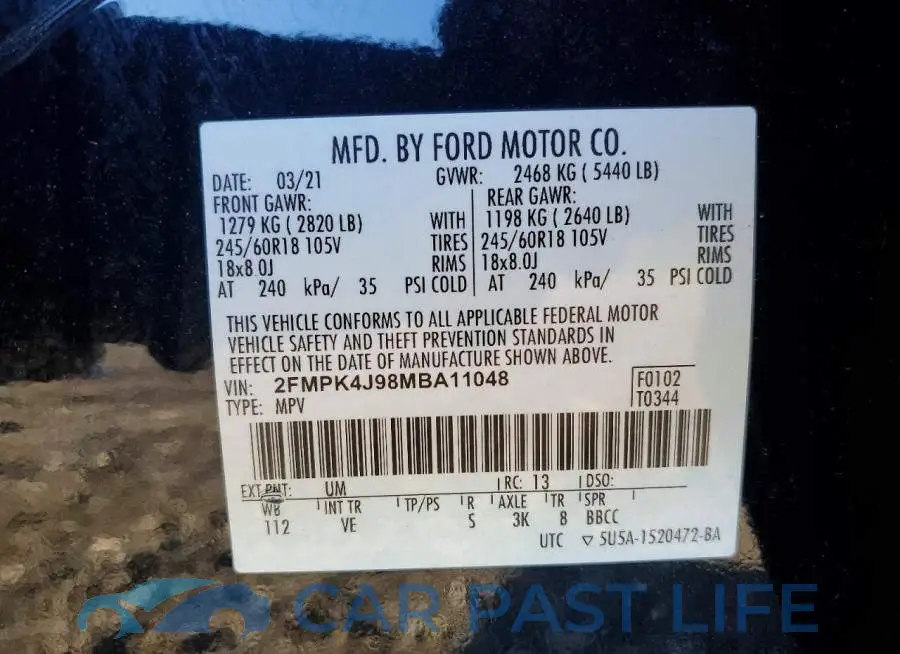 2FMPK4J98MBA11048# 13
