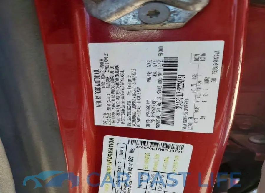 3FA6P0LU7HR224761# 12
