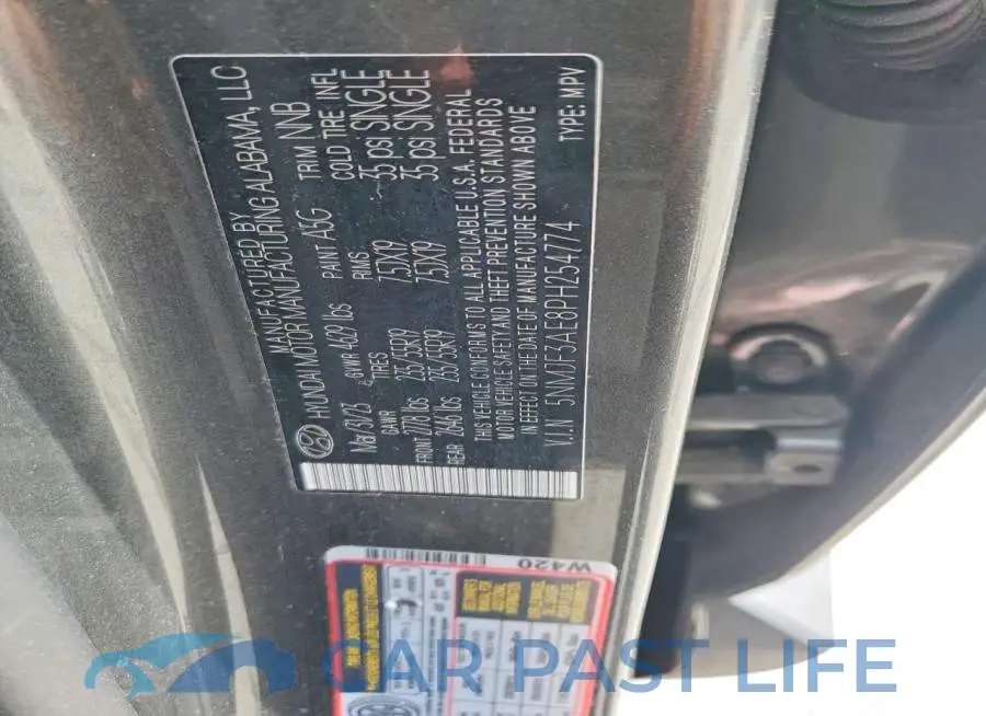 5NMJF3AE8PH254774# 13