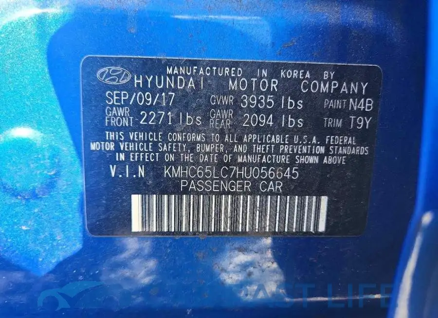 KMHC65LC7HU056645# 12