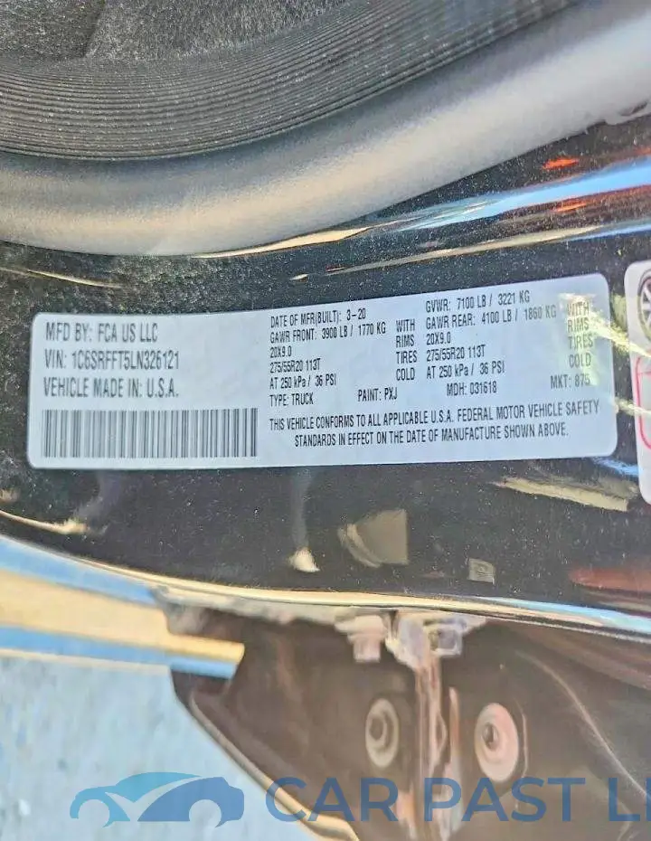 1C6SRFFT5LN326121# 12