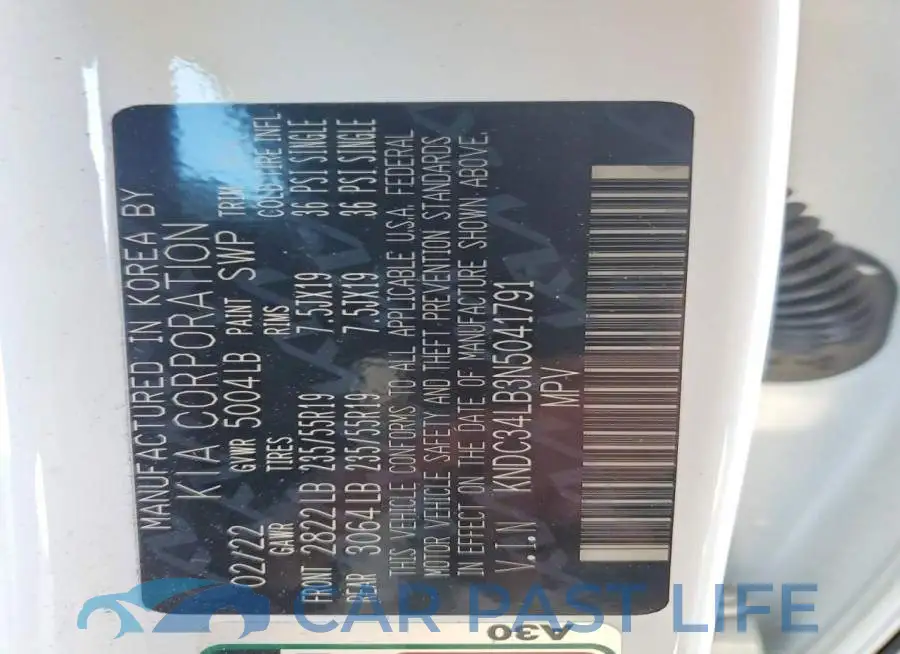 KNDC34LB3N5041791# 13