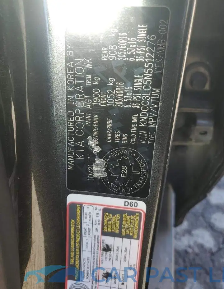 KNDCC3LC5N5512276# 13