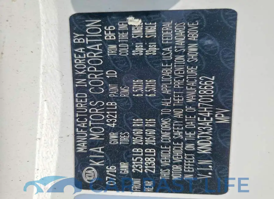 KNDJX3AE4H7018662# 12