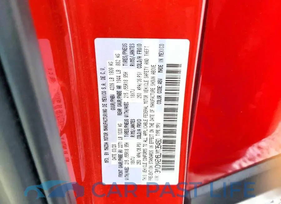3MVDMAEM6LM135460# 13