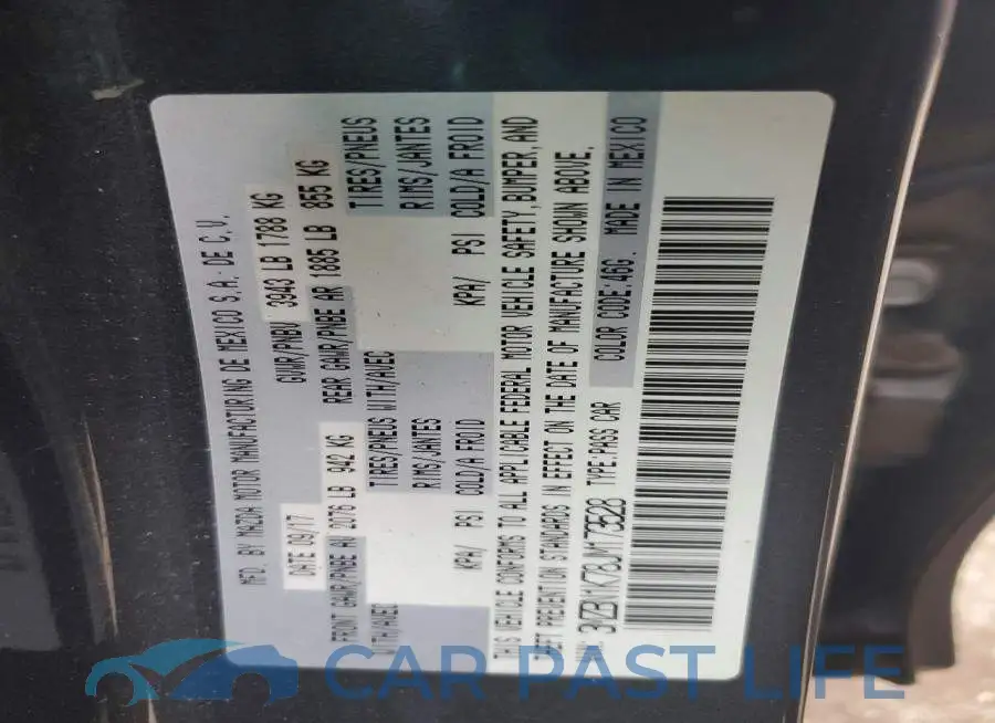 3MZBN1K78JM173528# 12