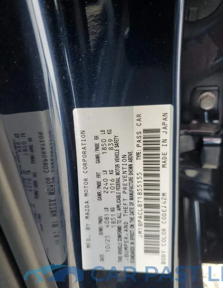 JM1BPACL8T1855155# 12
