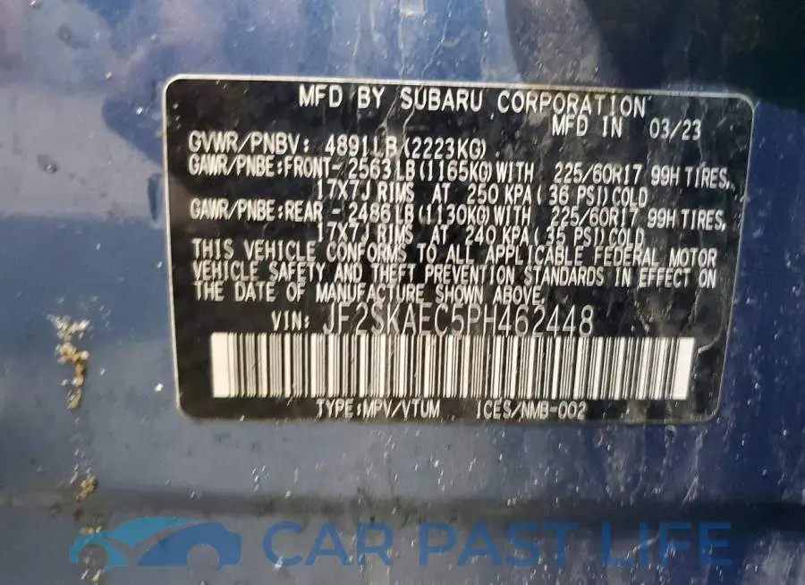 JF2SKAEC5PH462448# 13