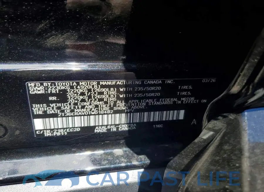 2T36CRAV0TW018482# 13