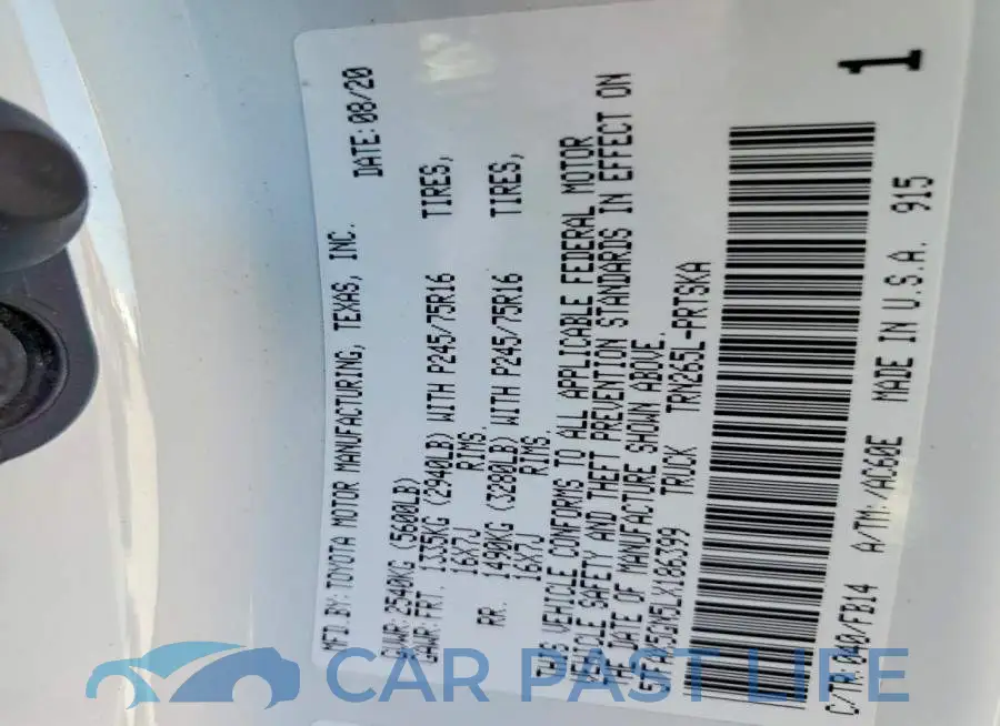 5TFAX5GN5LX186399# 12
