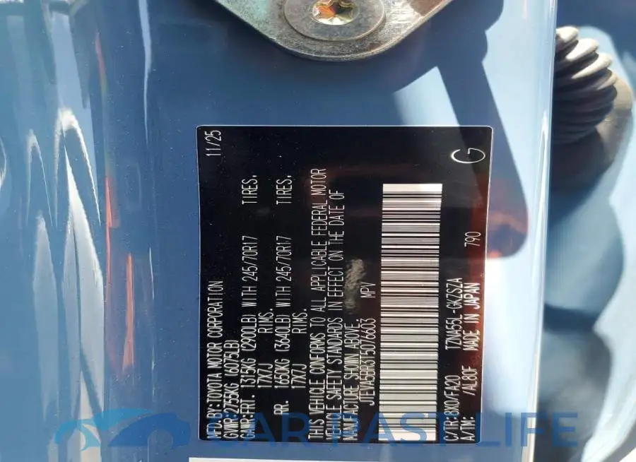 JTEVA5BR3T5076603# 13