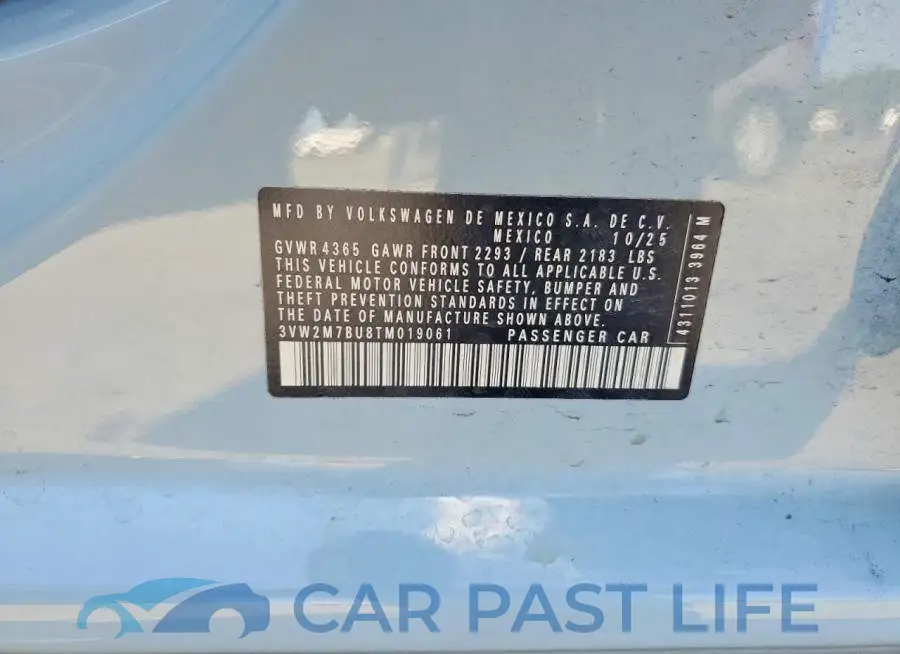 3VW2M7BU8TM019061# 12