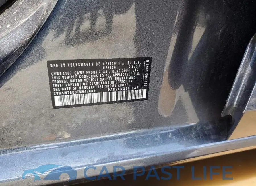 3VW5W7BU3TM047888# 12