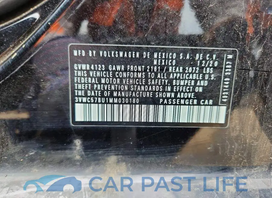 3VWC57BU1MM030180# 12