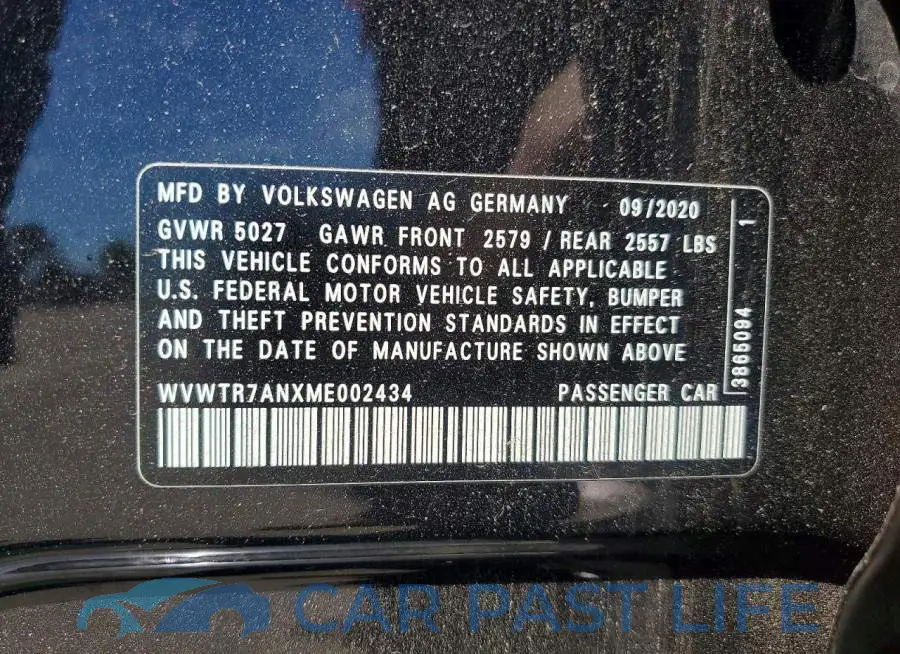 WVWTR7ANXME002434# 13