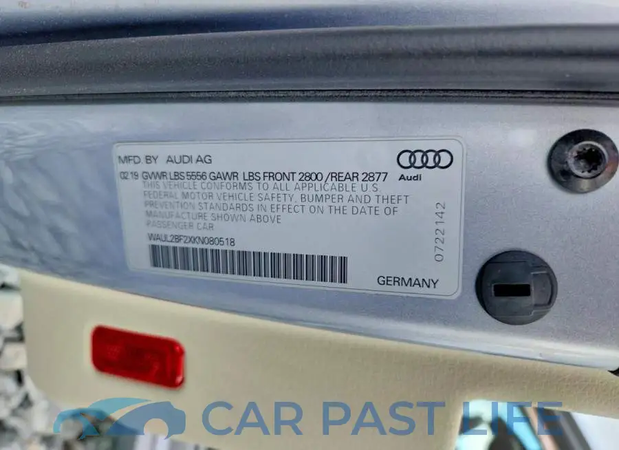 WAUL2BF2XKN080518# 12