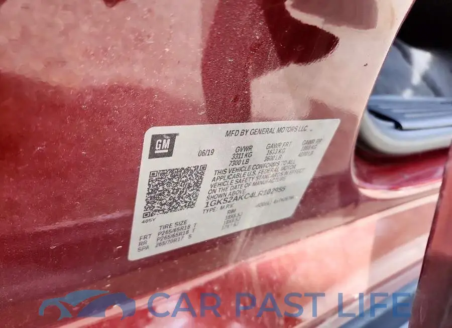 1GKS2AKC4LR102955# 13