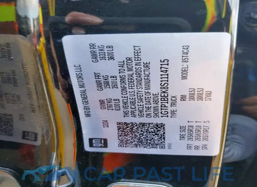1GTP1BEK8S1114715# 12
