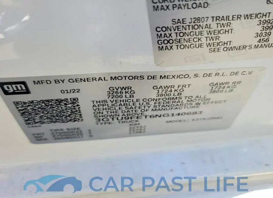 3GTU9FET6NG140683# 13