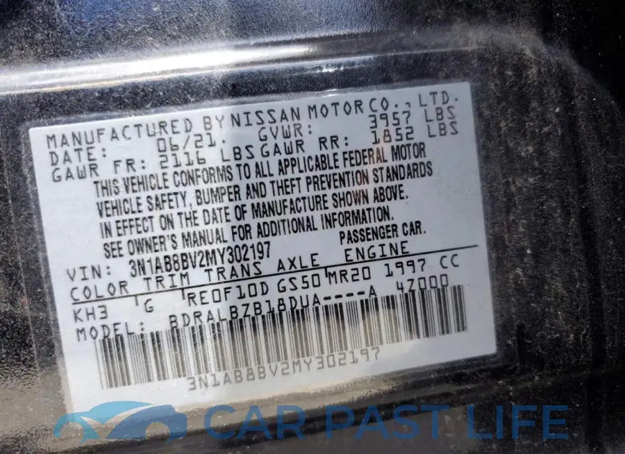 3N1AB8BV2MY302197# 12