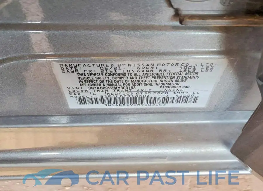 3N1AB8CV3MY303163# 13