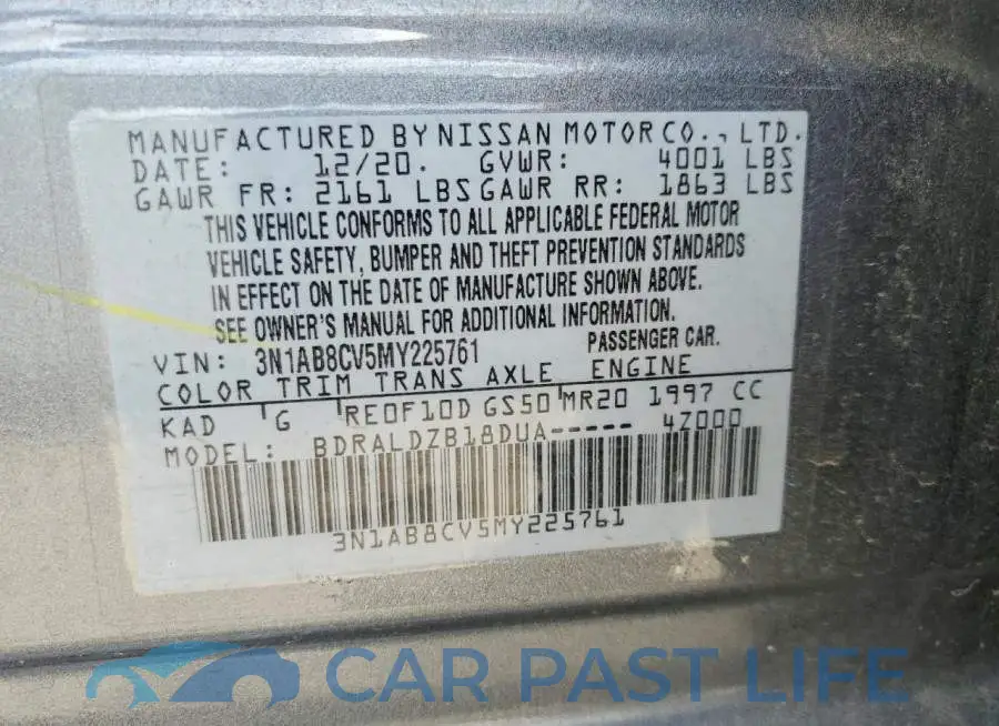 3N1AB8CV5MY225761# 12