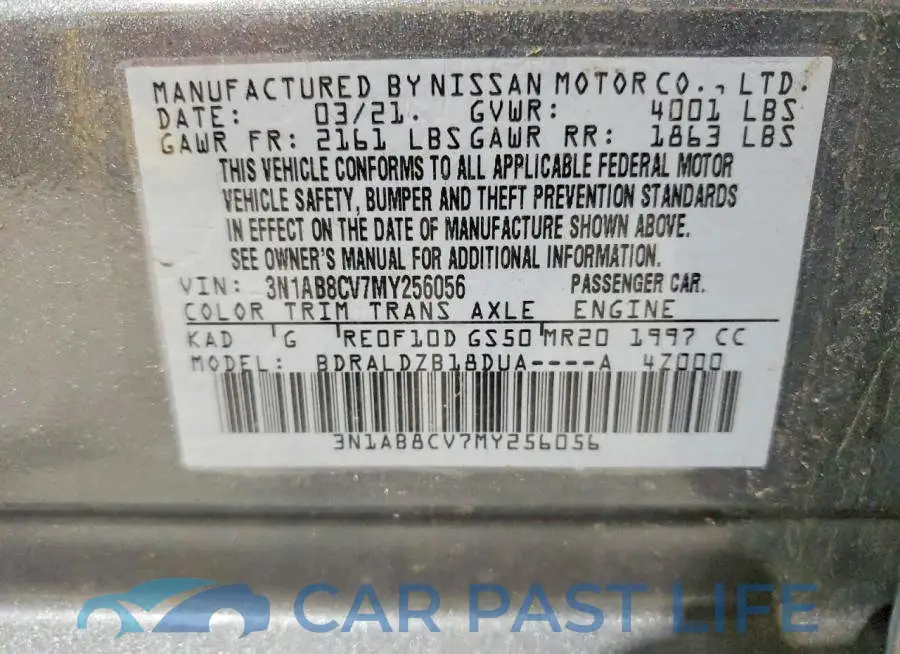 3N1AB8CV7MY256056# 12