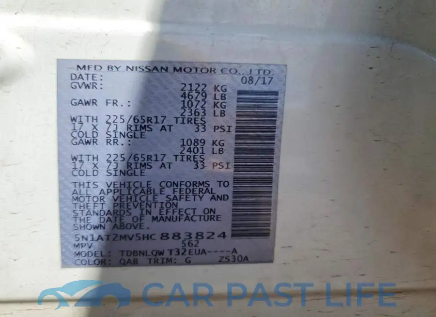 5N1AT2MV5HC883824# 12