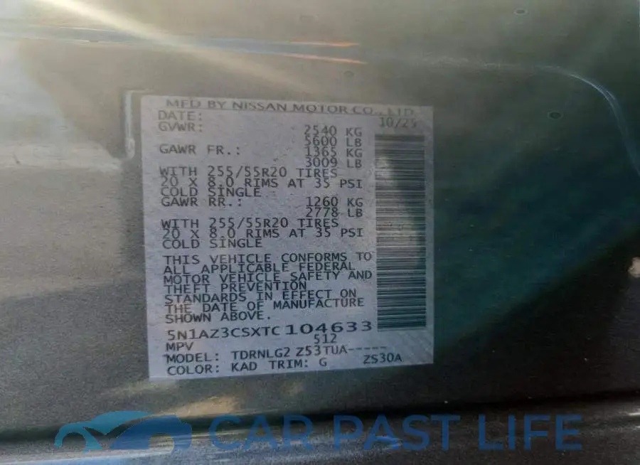 5N1AZ3CSXTC104633# 13