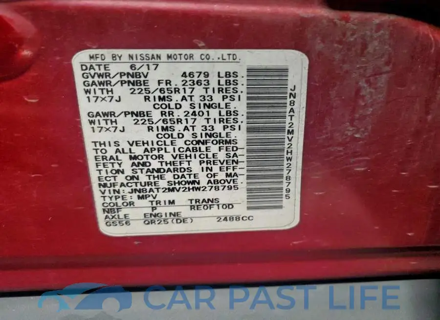 JN8AT2MV2HW278795# 13