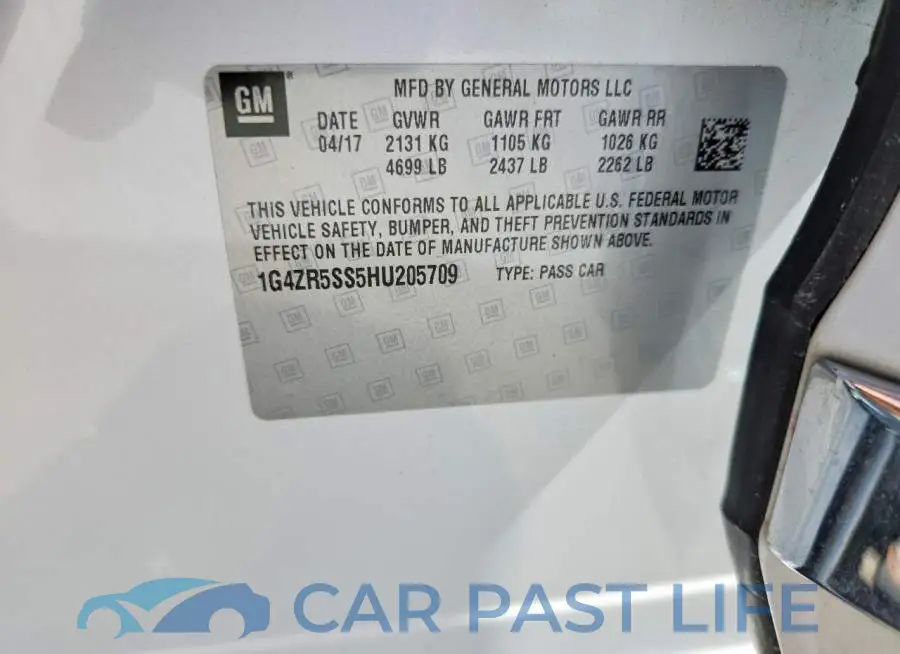 1G4ZR5SS5HU205709# 12