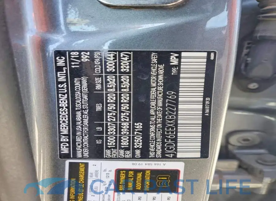 4JGDF6EEXKB227769# 13