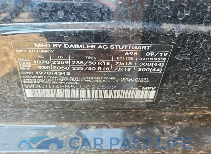 WDCTG4EB5LU026532# 12